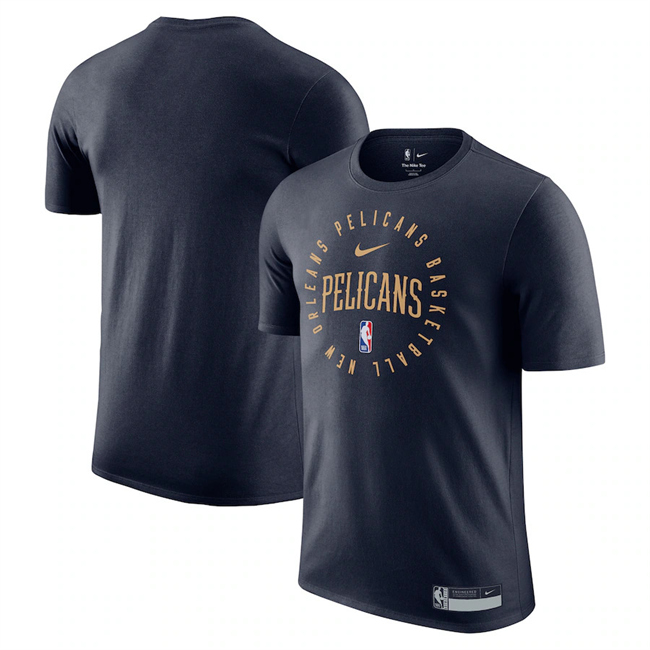 Men's New Orleans Pelicans Navy 2024/25 Legend On-Court Practice Performance T-Shirt